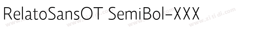 RelatoSansOT SemiBol字体转换